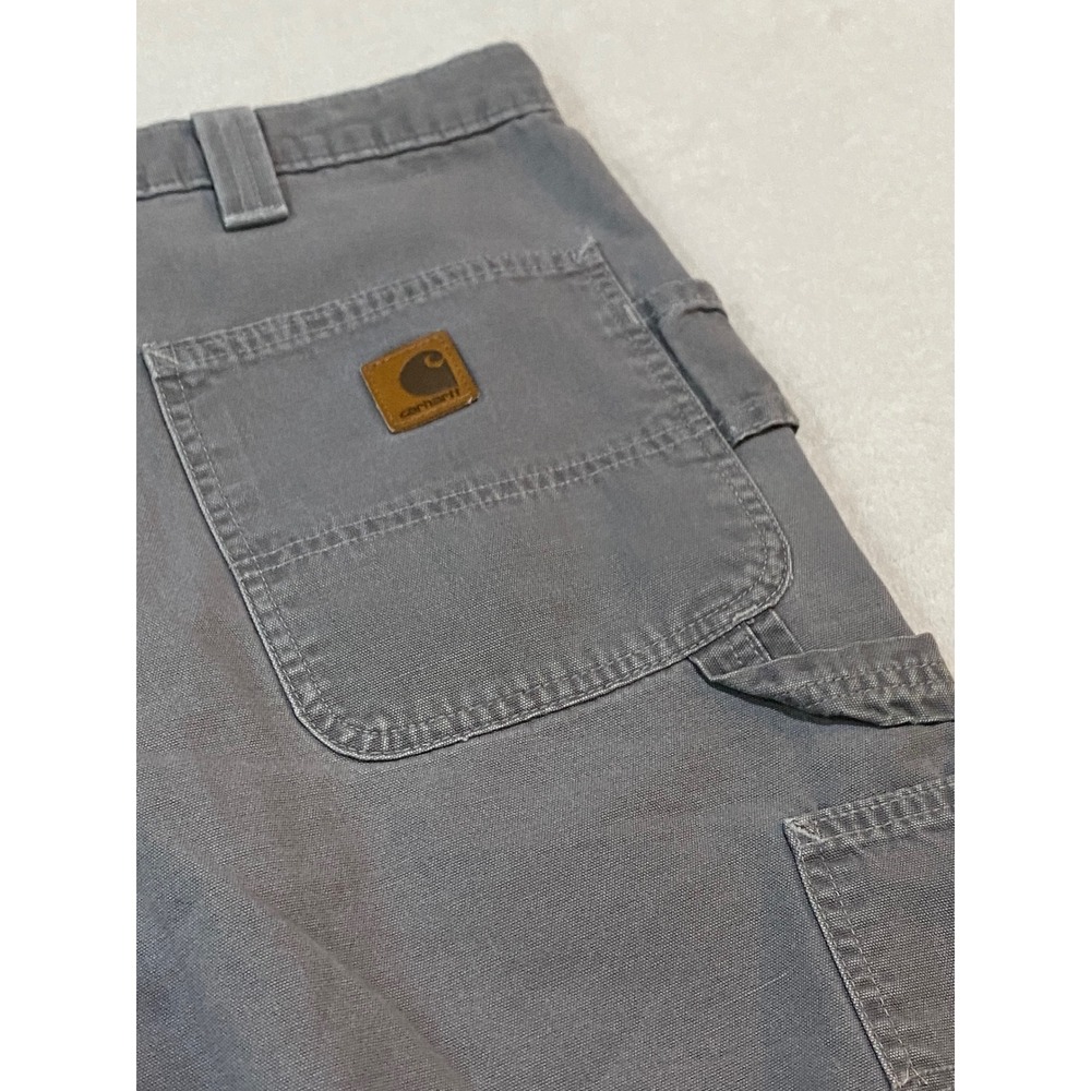 Carhartt B183 CHR Men Gray Canvas Carpenter Shorts Work Utility Size 38 - Picture 8 of 8